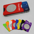 Silicone phone wallet w/mirror